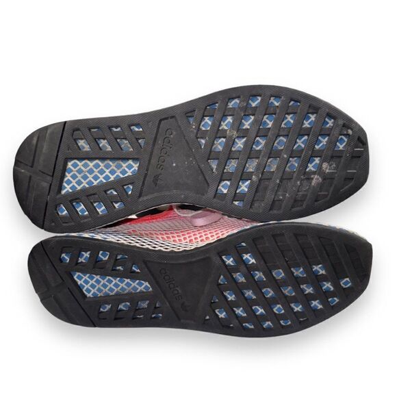 Adidas Deerupt 'Red Blue' Casual Sneakers CQ2624 Men's 12 - Picture 8 of 11